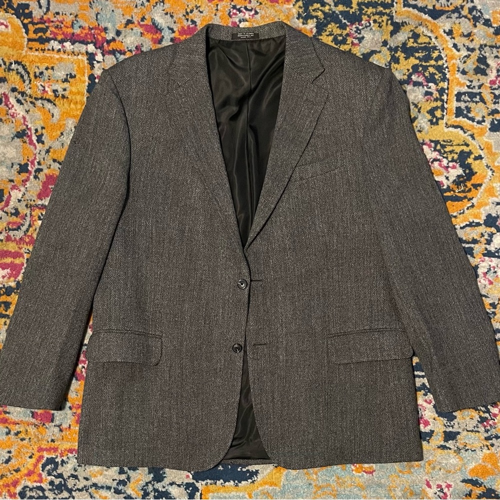 Oscar De La Renta 100% Wool Blazer Coat